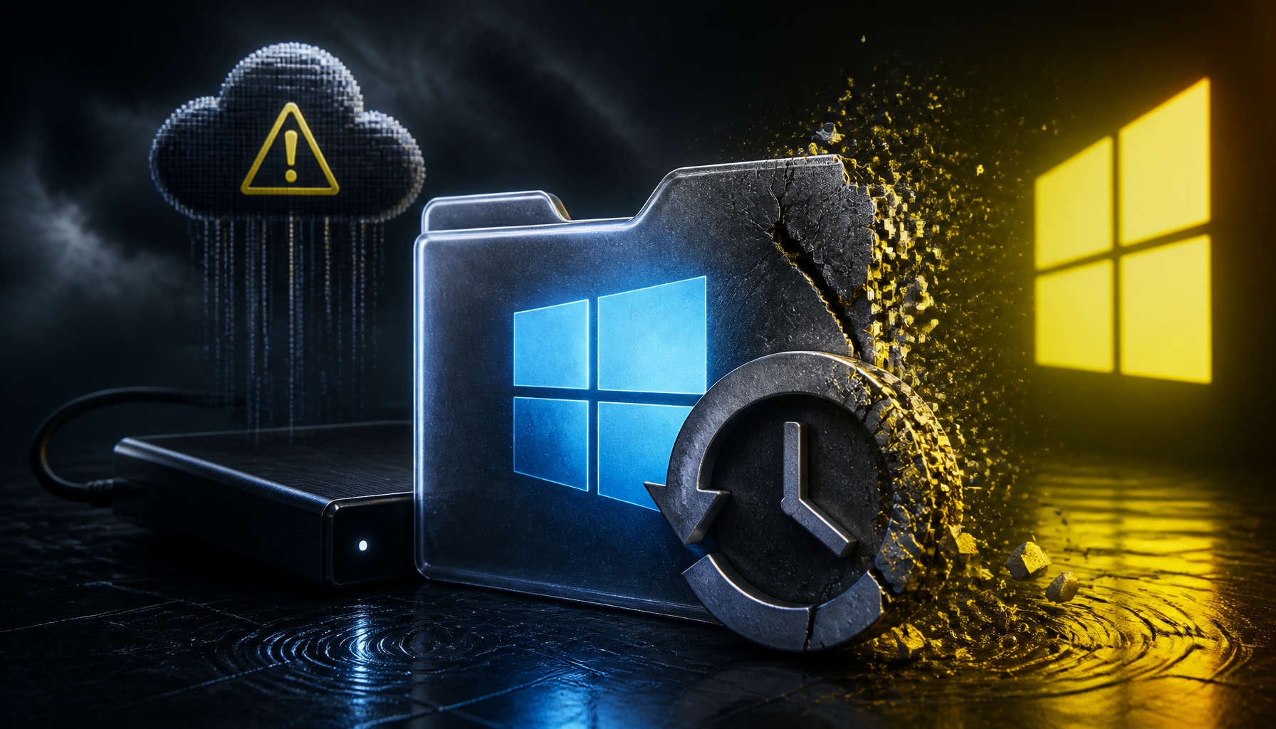 Aktualizacja Windows psuje Historie plików