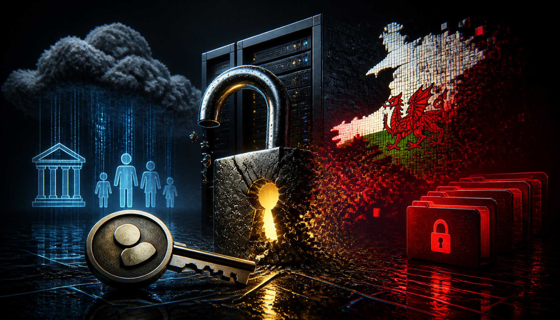 Ransomware w Wales przez hasło „Password1”
